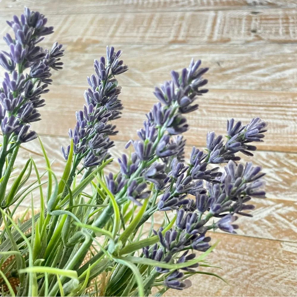🪴Burlap Wrapped Faux Lavender Plant🪴